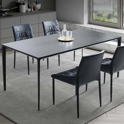 Megan Ceramic Grey  Dining Table 140cm 