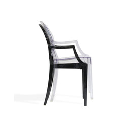Philippe Starck Ghost Arm Chair Replica Black White