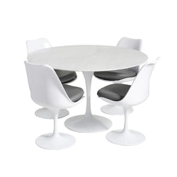 Tulip Dining Table Round Marble 120cm Eero Saarinen Replica