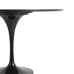 Tulip Dining Table Black Veneer Top 100cm Eero Saarinen Replica