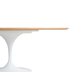Tulip Oval Dining Table 200cm Natural Ash Top Eero Saarinen Replica