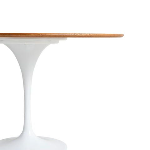 Tulip Dining Table Walnut Veneer Top 100cm Eero Saarinen Replica - Glicks Furniture