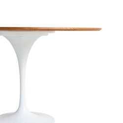 Tulip Dining Table Walnut Veneer Top 100cm Eero Saarinen Replica