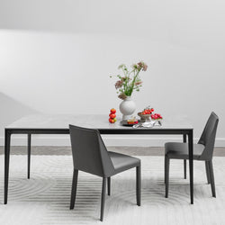 Megan Ceramic Dining Table 140cm Grey