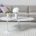 Tulip Oval Coffee Table Marble Eero Saarinen Replica - Glicks Furniture