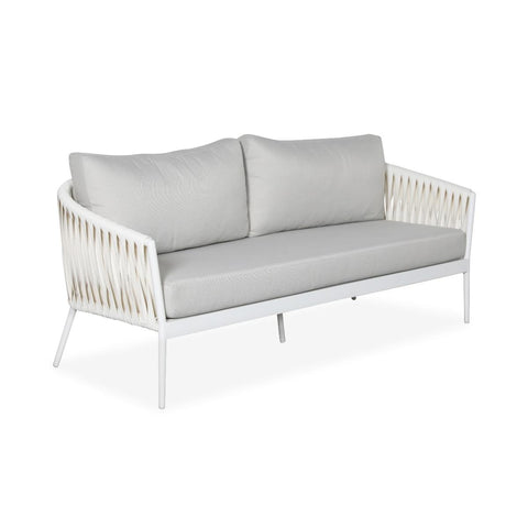 Noosa Outdoor 3 Piece Lounge Set White - Glicks Furniture