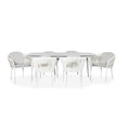 Noosa Outdoor 7pc Dining Set White - Glicks Furniture