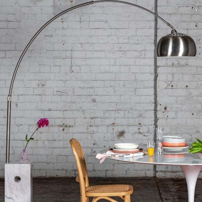 Arco Floor Lamp Flos Replica White Marble Glicks Furniture