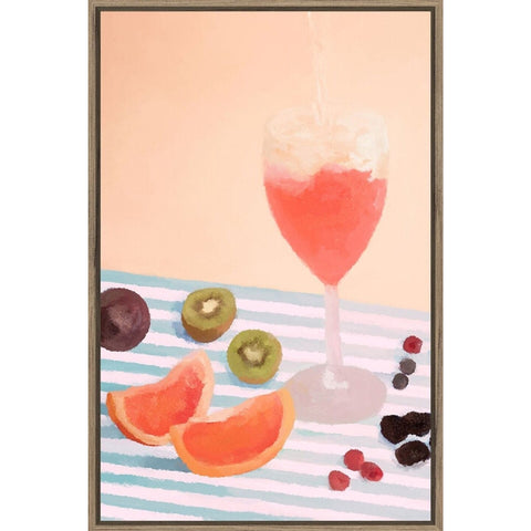 Framed Artwork - Fancy Picnic - Soft Bright 60 x 90cm - Glicks Furniture