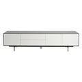 Argo Large Entertainment Unit 208cm Grey White - Glicks Furniture