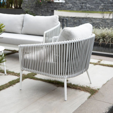 Giovanni Outdoor Lounge Chair White - Glicks Furniture