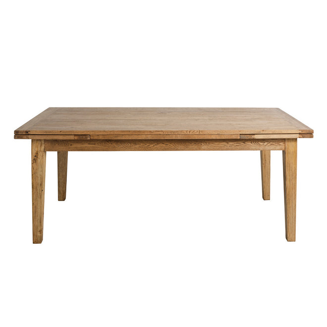 French Provincial Extension Dining Table 200-300cm Light Oak
