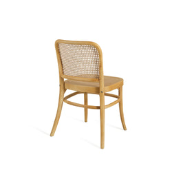 Hoffmann no 811 Replica Dining Chair Antique Natural Wood Seat