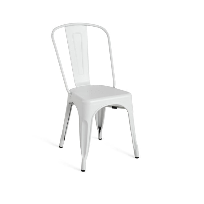 Tolix Chair High Back Matte White Replica